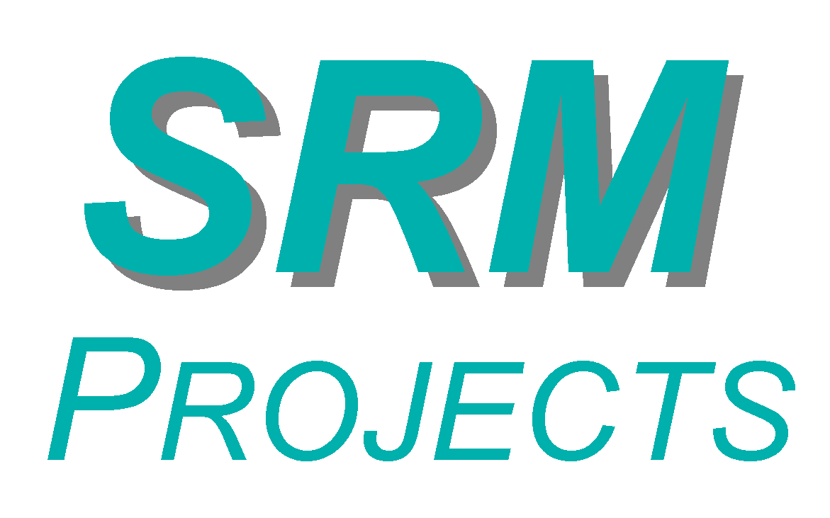 SRM vertical logo white background